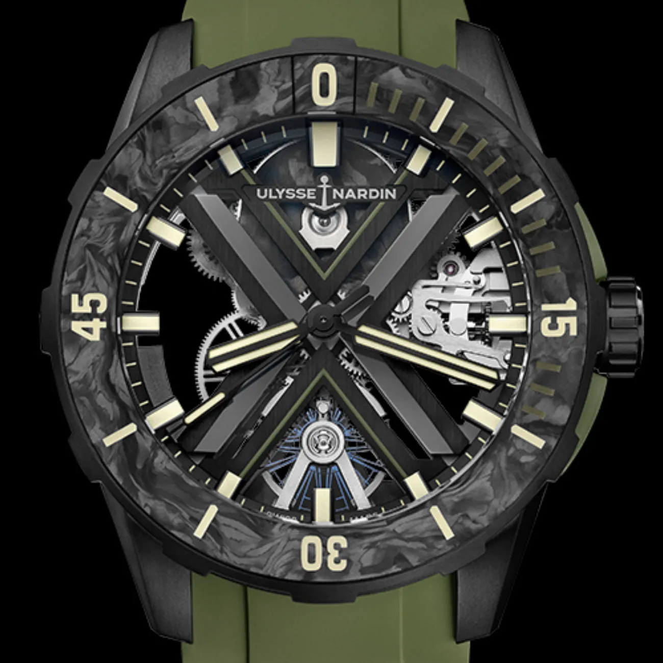 DIVER X SKELETON OPS 44MM BLACK DLC TITANIUM & CARBONIUM