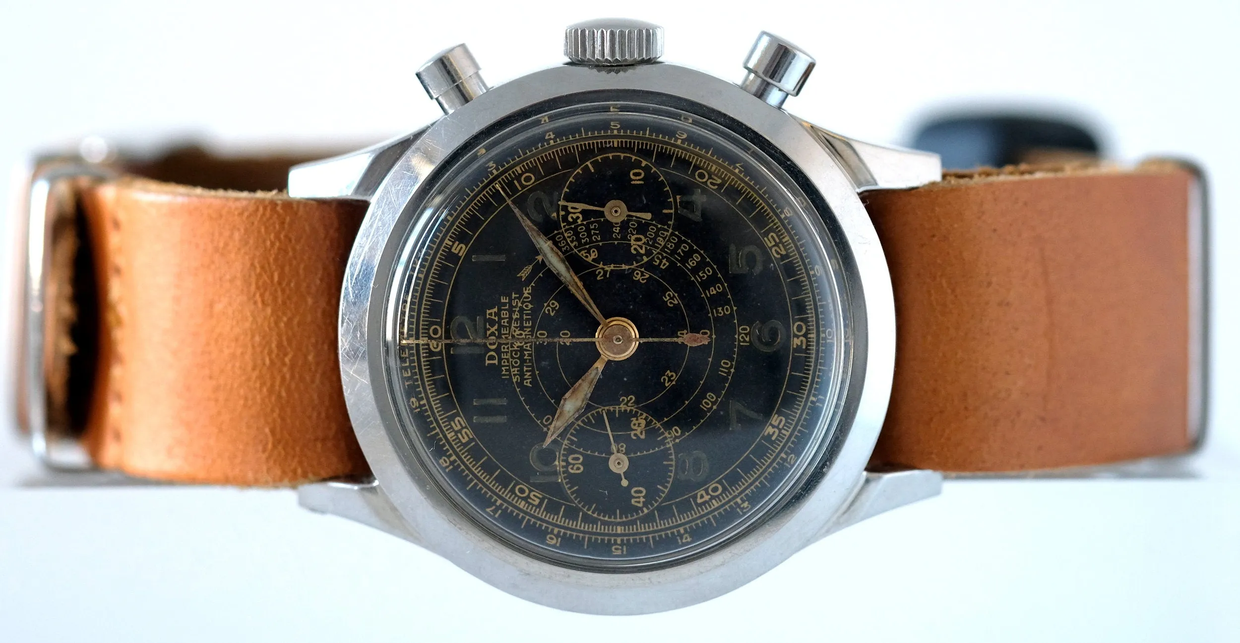 Doxa Oversized Chronograph with Gilt Dial