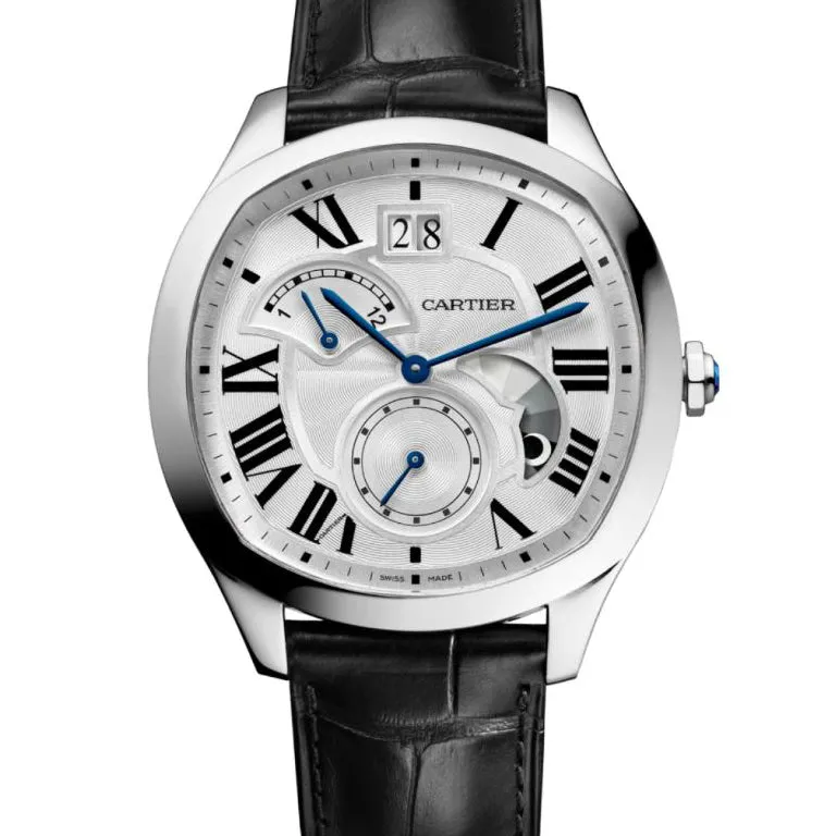 Drive de Cartier Steel Large Date Watch