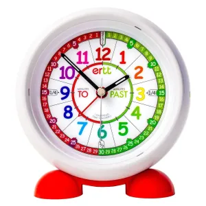 EasyRead Time Teacher Alarm Kids Analog Clock Red and Green 24 hour Face by ertt Early Math Games for Kids STEM Toys 4yrs 