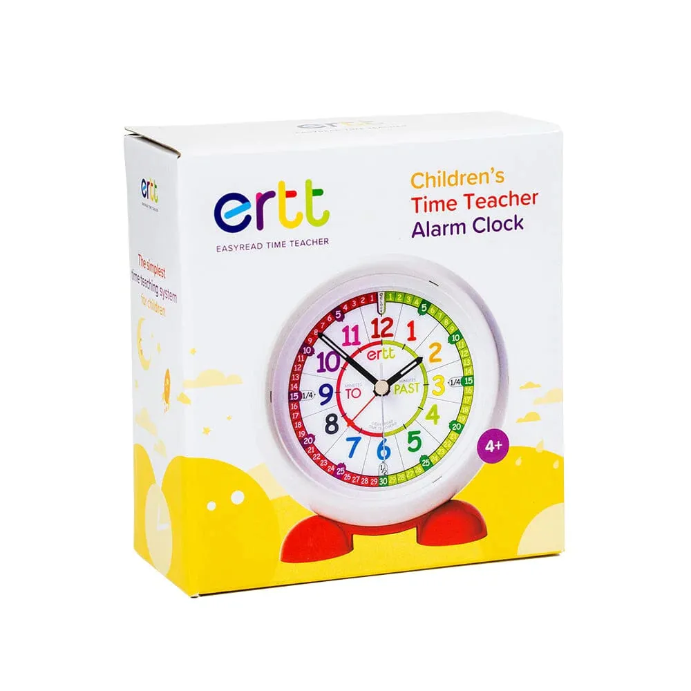 EasyRead Time Teacher Alarm Kids Analog Clock Red and Green 24 hour Face by ertt Early Math Games for Kids STEM Toys 4yrs 