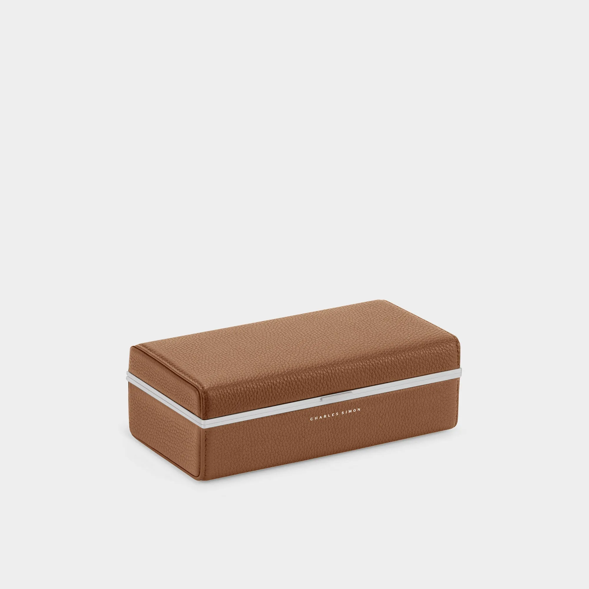 EATON 3 WATCH CASE - TAN / GREY