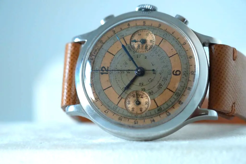 Eberhard Oversized Double-Pusher Chronograph Watch