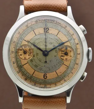 Eberhard Oversized Double-Pusher Chronograph Watch