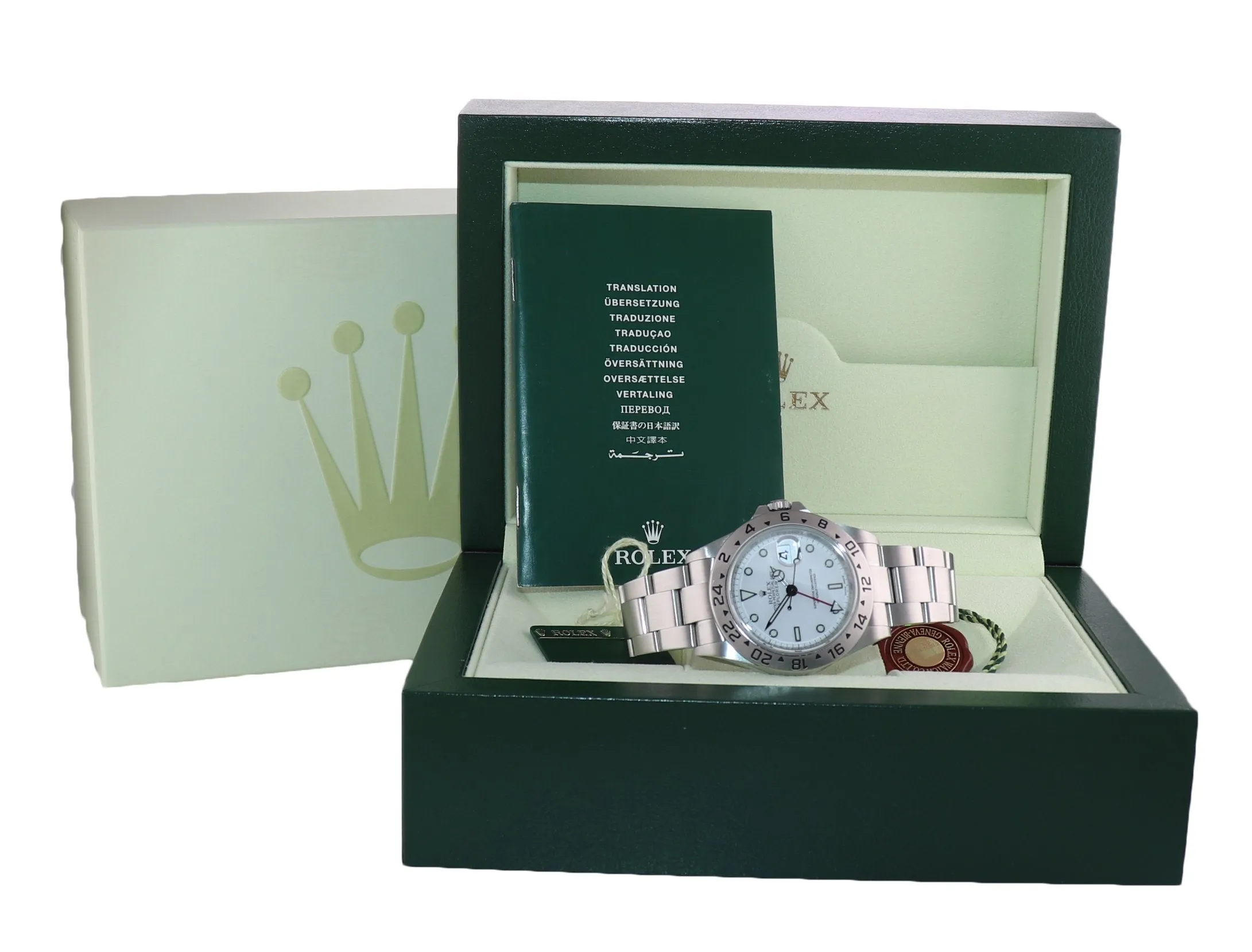 ENGRAVED REHAUT Rolex Explorer II 16570 Polar 3186 Watch Box Random Serial