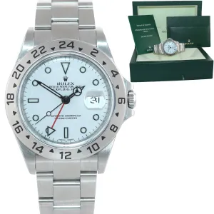 ENGRAVED REHAUT Rolex Explorer II 16570 Polar 40mm Date 3186 Watch Box
