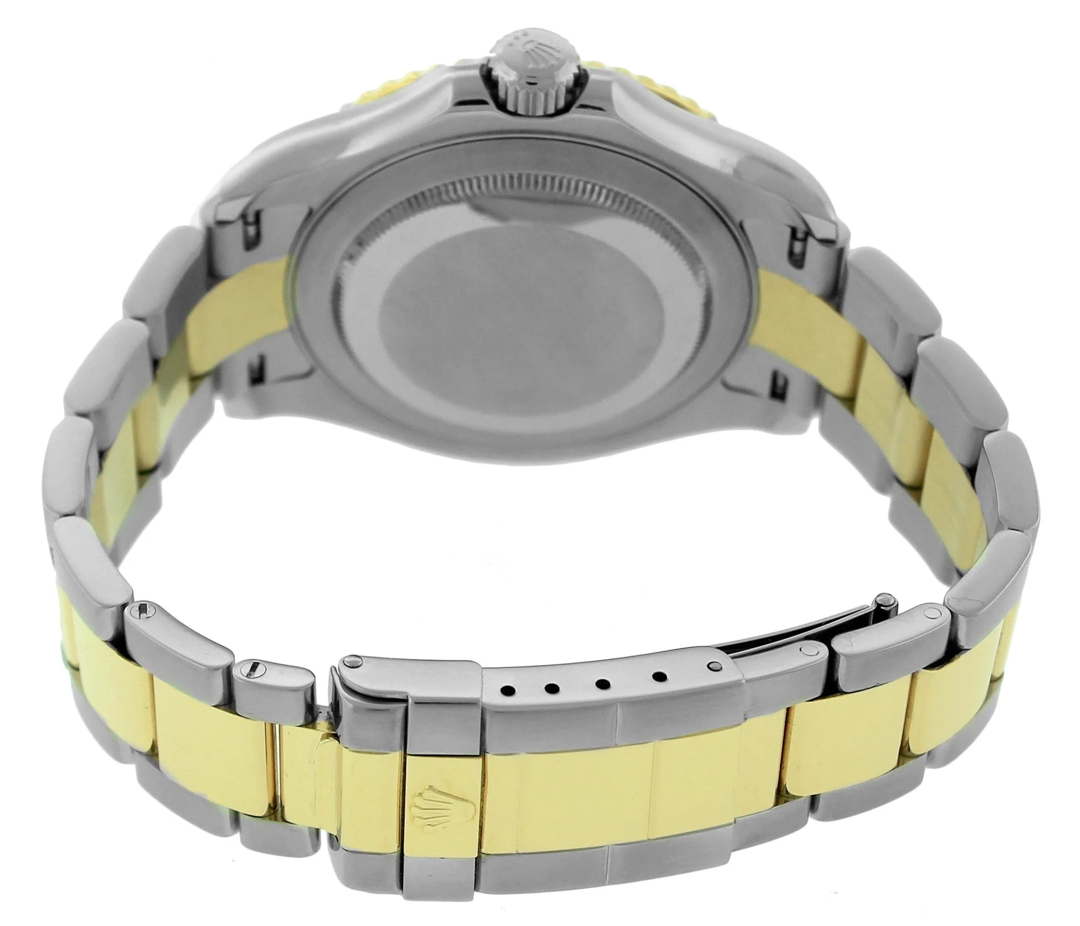 ENGRAVED Rolex Yacht-Master 40mm 18K Two-Tone Steel Gold White Date Watch 16623