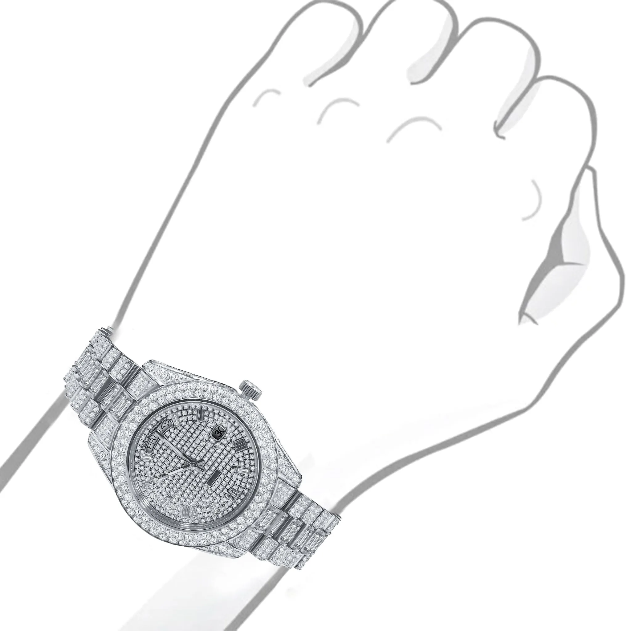 FANCIFUL CRYSTAL WATCH  | 530761