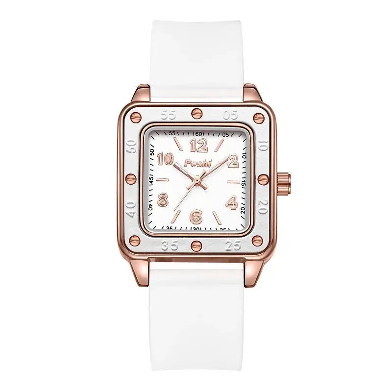 Fashion Casual Quartz Wristwatches Silicone Strap  Women's Business Watch
