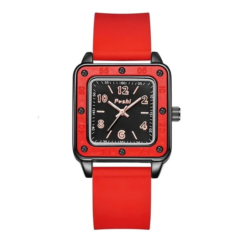 Fashion Casual Quartz Wristwatches Silicone Strap  Women's Business Watch