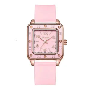 Fashion Casual Quartz Wristwatches Silicone Strap  Women's Business Watch