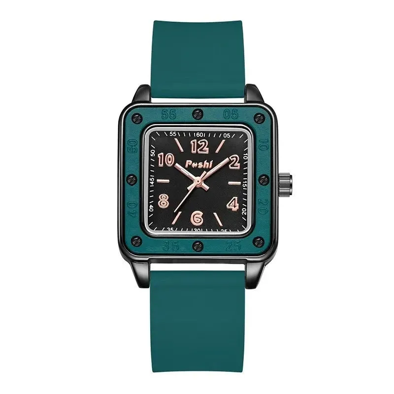 Fashion Casual Quartz Wristwatches Silicone Strap  Women's Business Watch
