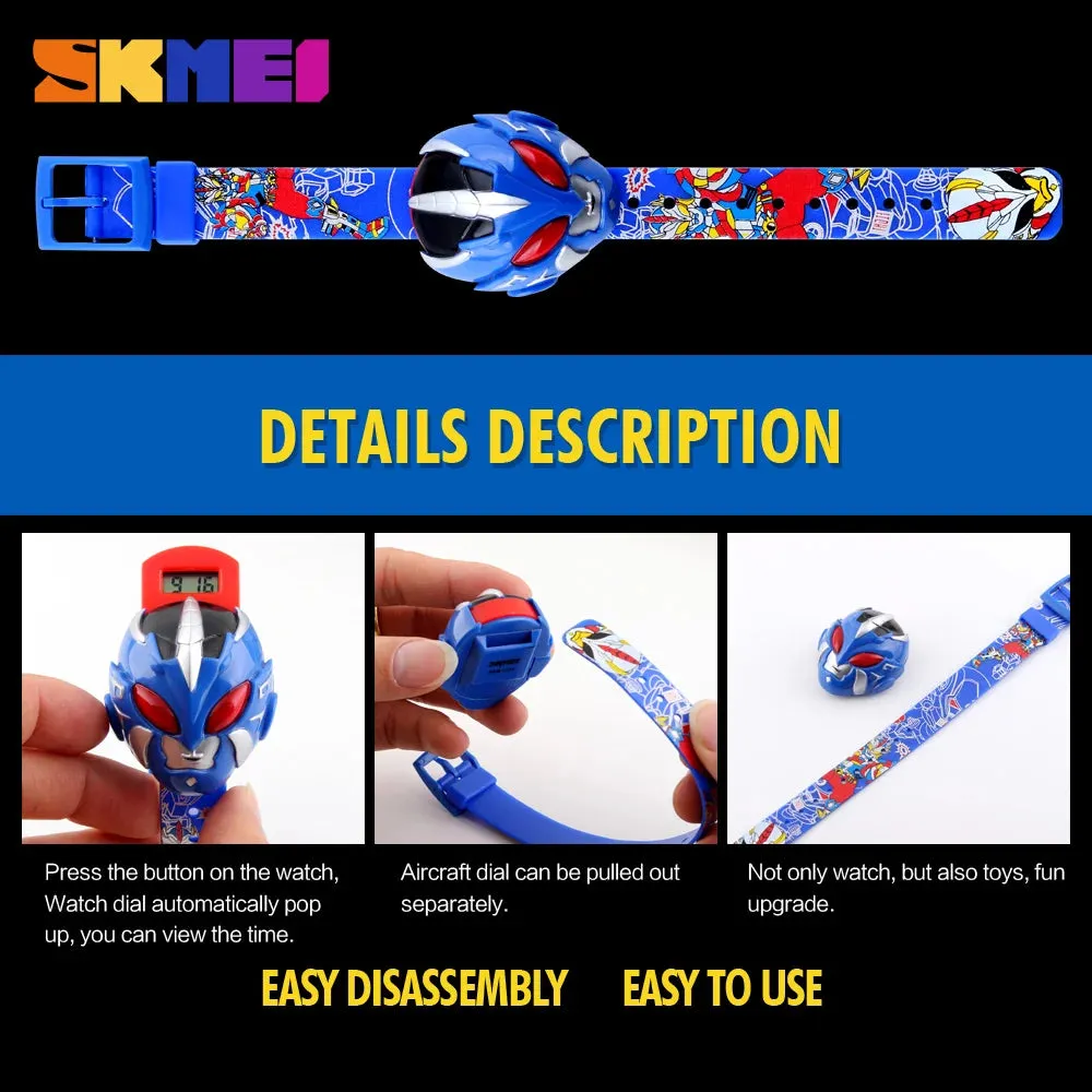Fashion Creative Cartoon Watch SKMEI Brand Children's Watches Digital Wrist watches For Kids Boy Girl