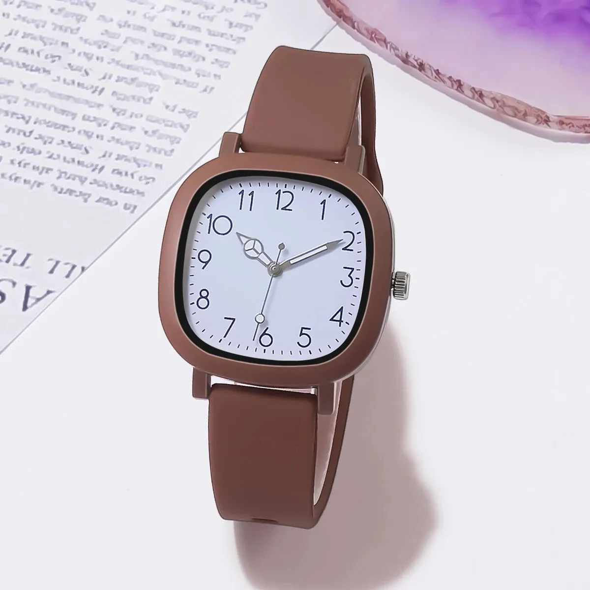 Fashion Women Watch Silicone Quartz ladies  Wristwatch