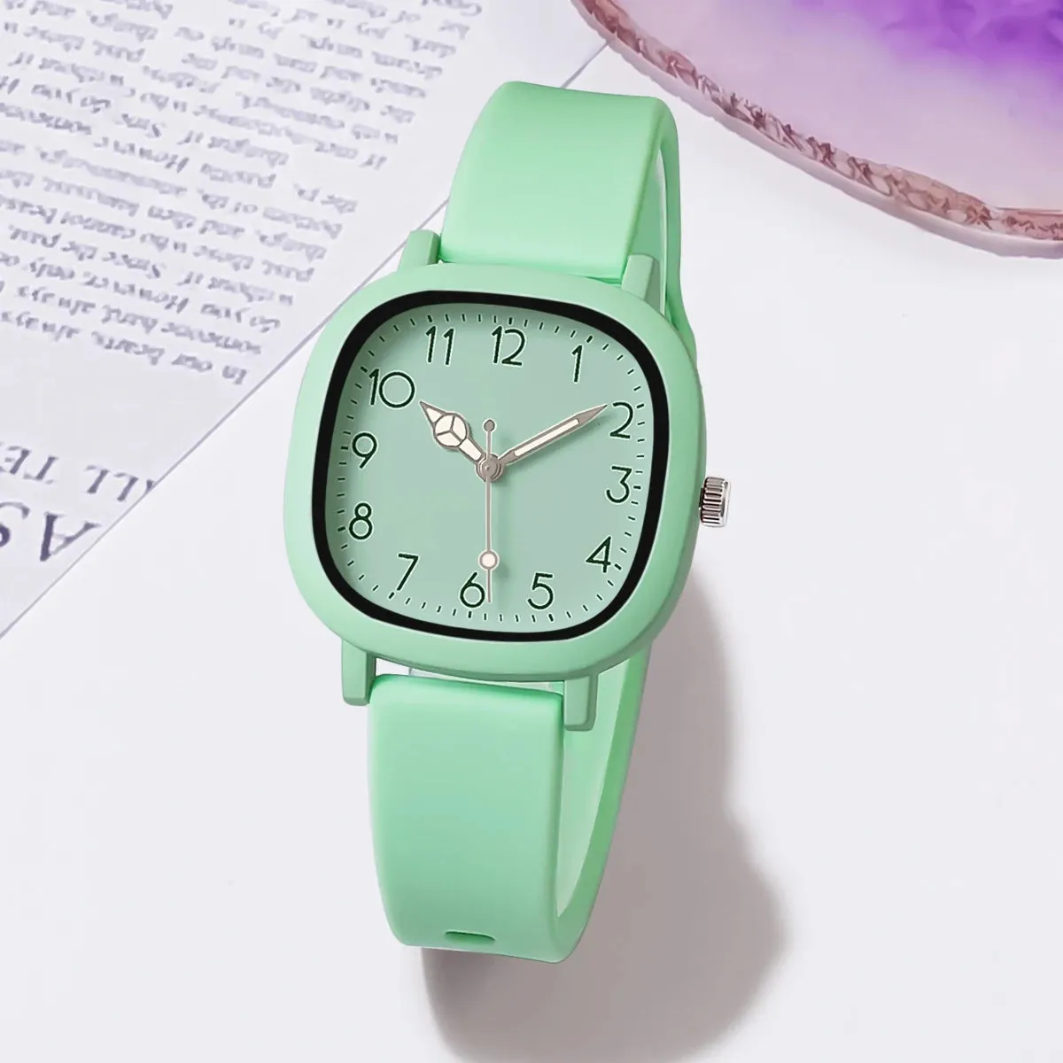 Fashion Women Watch Silicone Quartz ladies  Wristwatch
