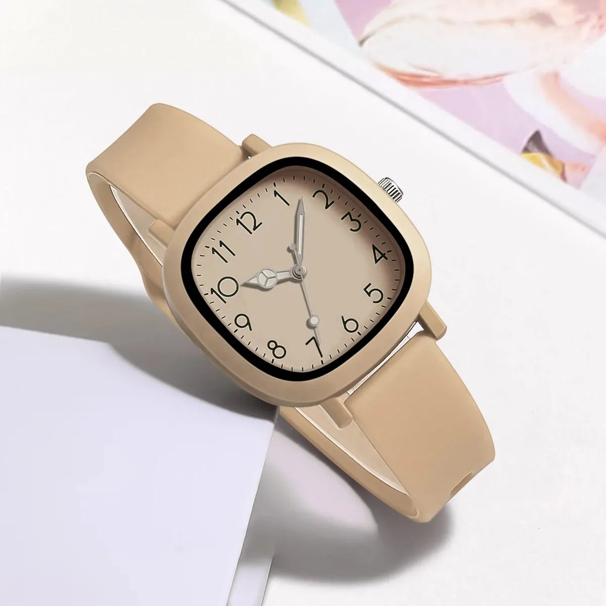 Fashion Women Watch Silicone Quartz ladies  Wristwatch
