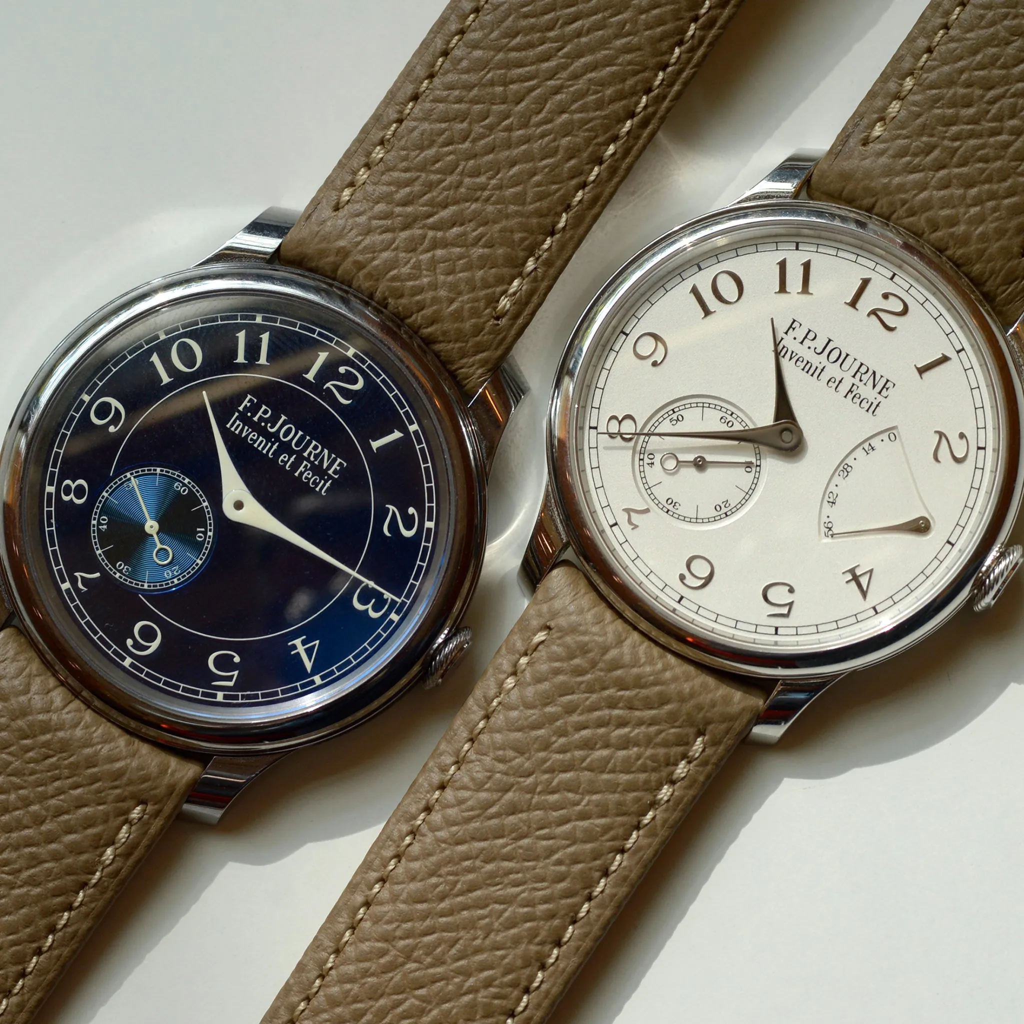 For F.P.JOURNE TAUPE GRAINED CALF STRAP