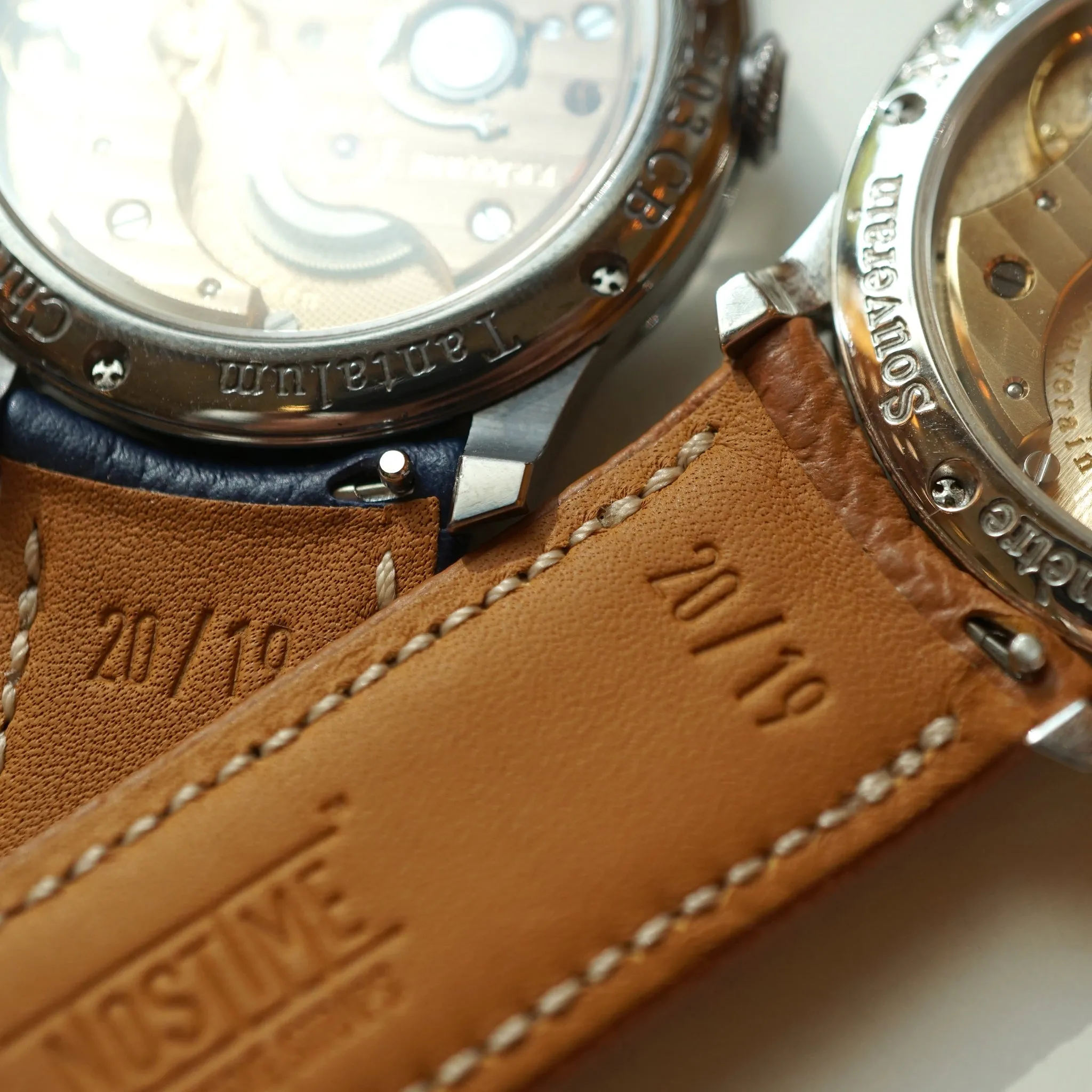 For F.P.JOURNE TAUPE GRAINED CALF STRAP