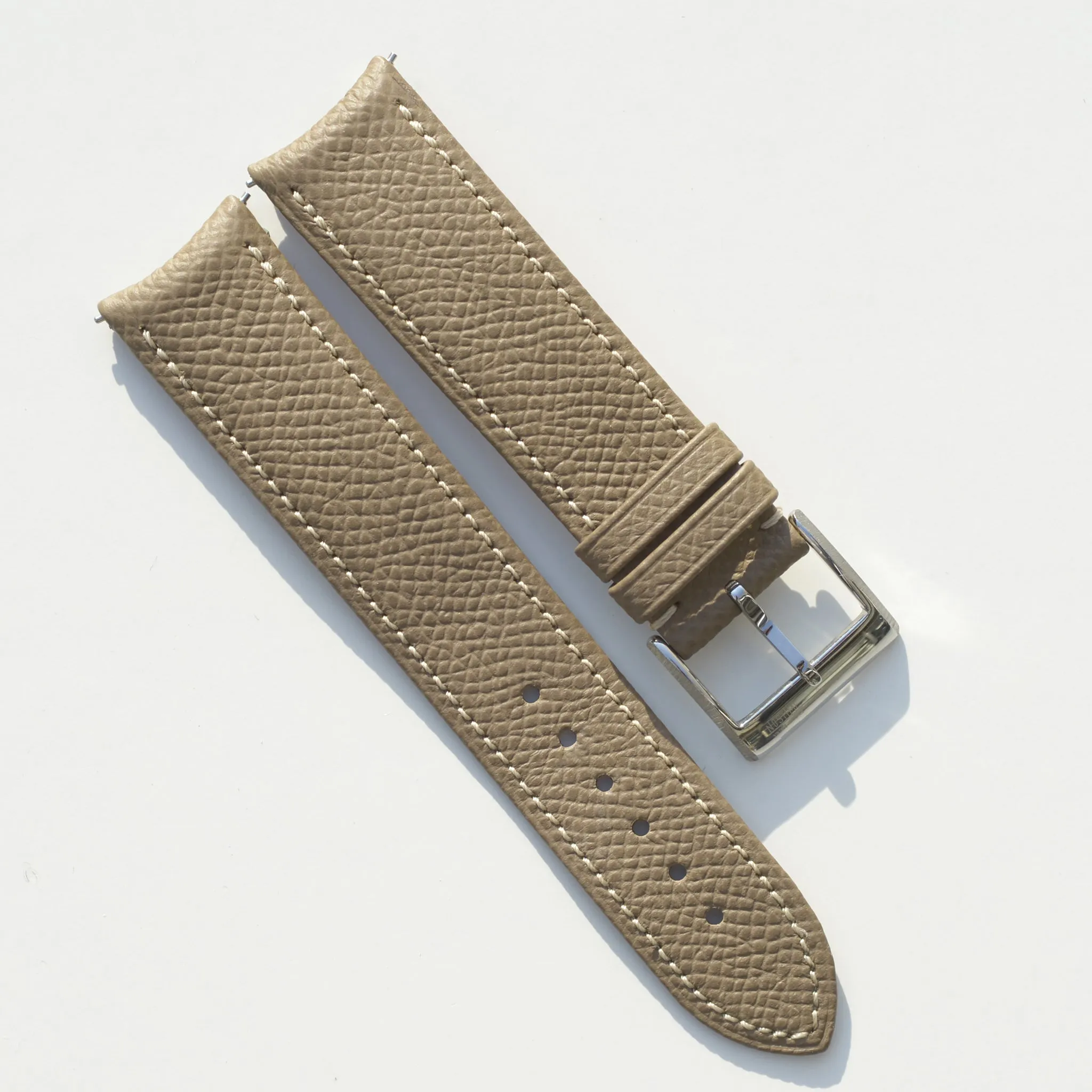 For F.P.JOURNE TAUPE GRAINED CALF STRAP