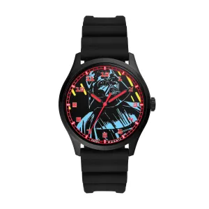 Fossil Special Edition Star Wars Darth Vader Three-Hand Black Silicone Watch SE1107