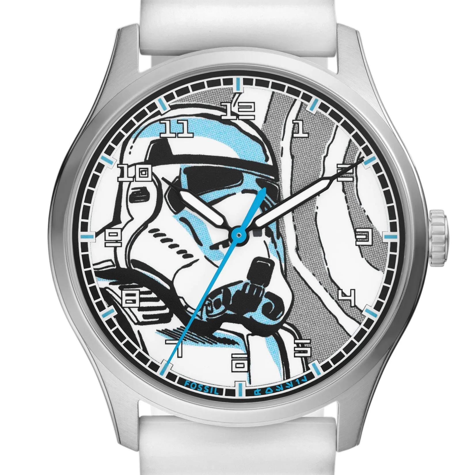 Fossil Special Edition Star Wars Stormtrooper Three-Hand White Silicone Watch SE1108