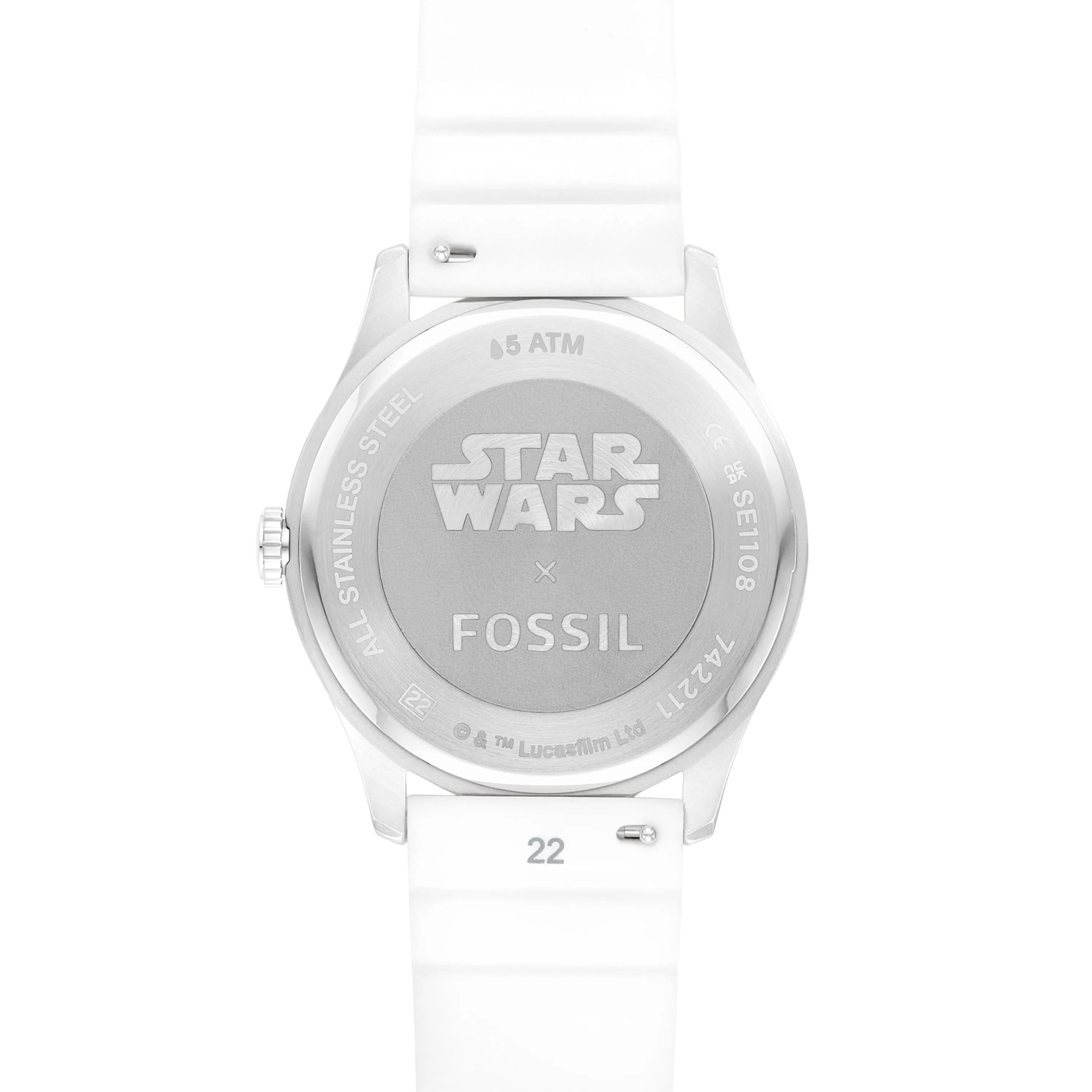 Fossil Special Edition Star Wars Stormtrooper Three-Hand White Silicone Watch SE1108