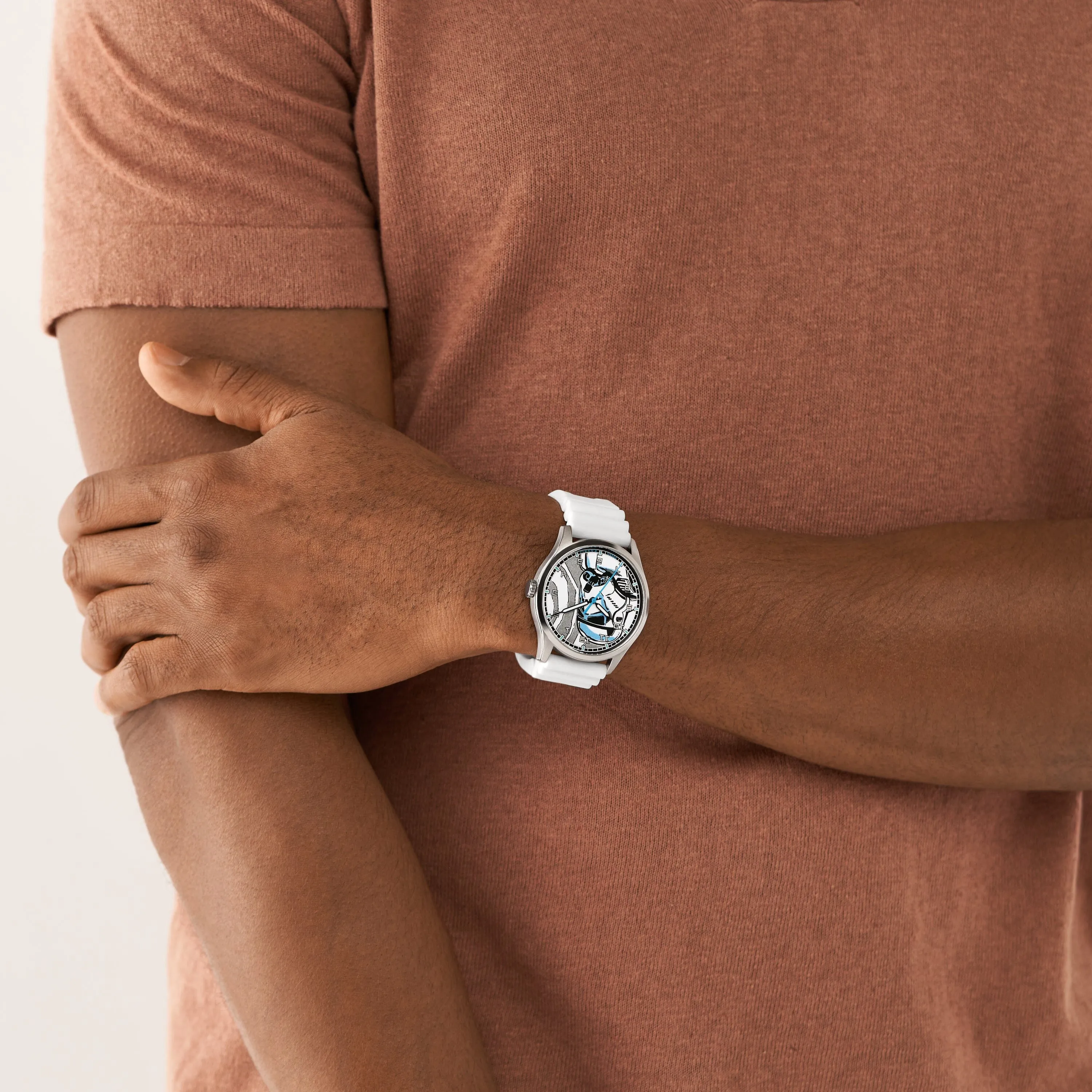 Fossil Special Edition Star Wars Stormtrooper Three-Hand White Silicone Watch SE1108