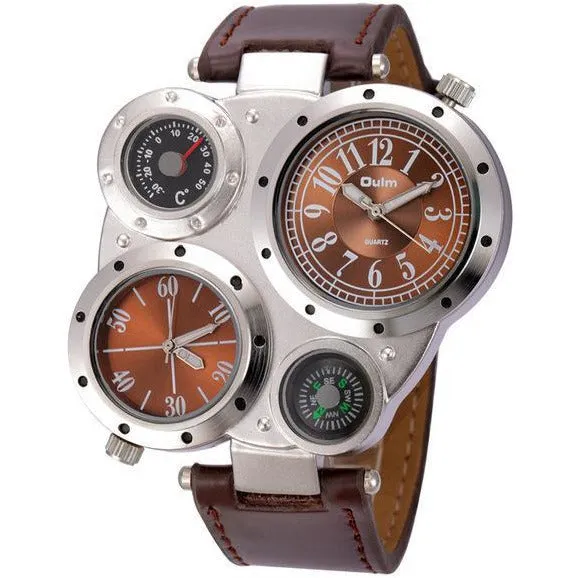 Futuristic Dual Time Zone Watch – 3 Color Variants