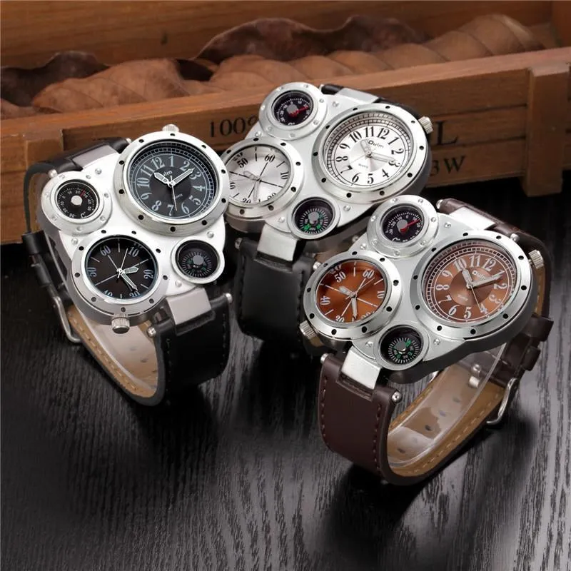 Futuristic Dual Time Zone Watch – 3 Color Variants