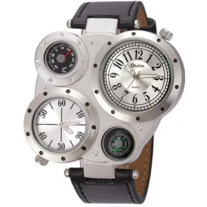 Futuristic Dual Time Zone Watch – 3 Color Variants