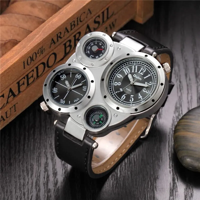Futuristic Dual Time Zone Watch – 3 Color Variants