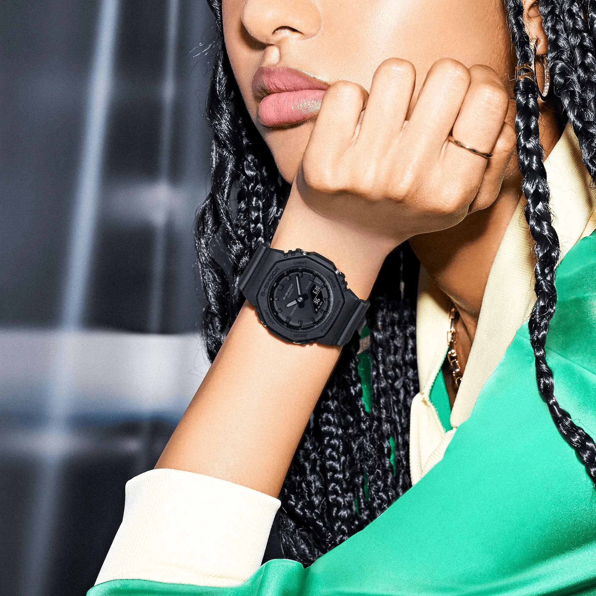 G-Shock ANALOG-DIGITAL Quartz Women's Watch GMAP2100BB1A