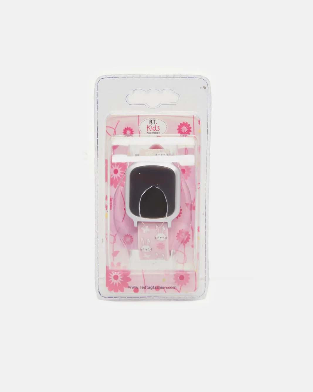 Girls Pink Printed Digital Watch