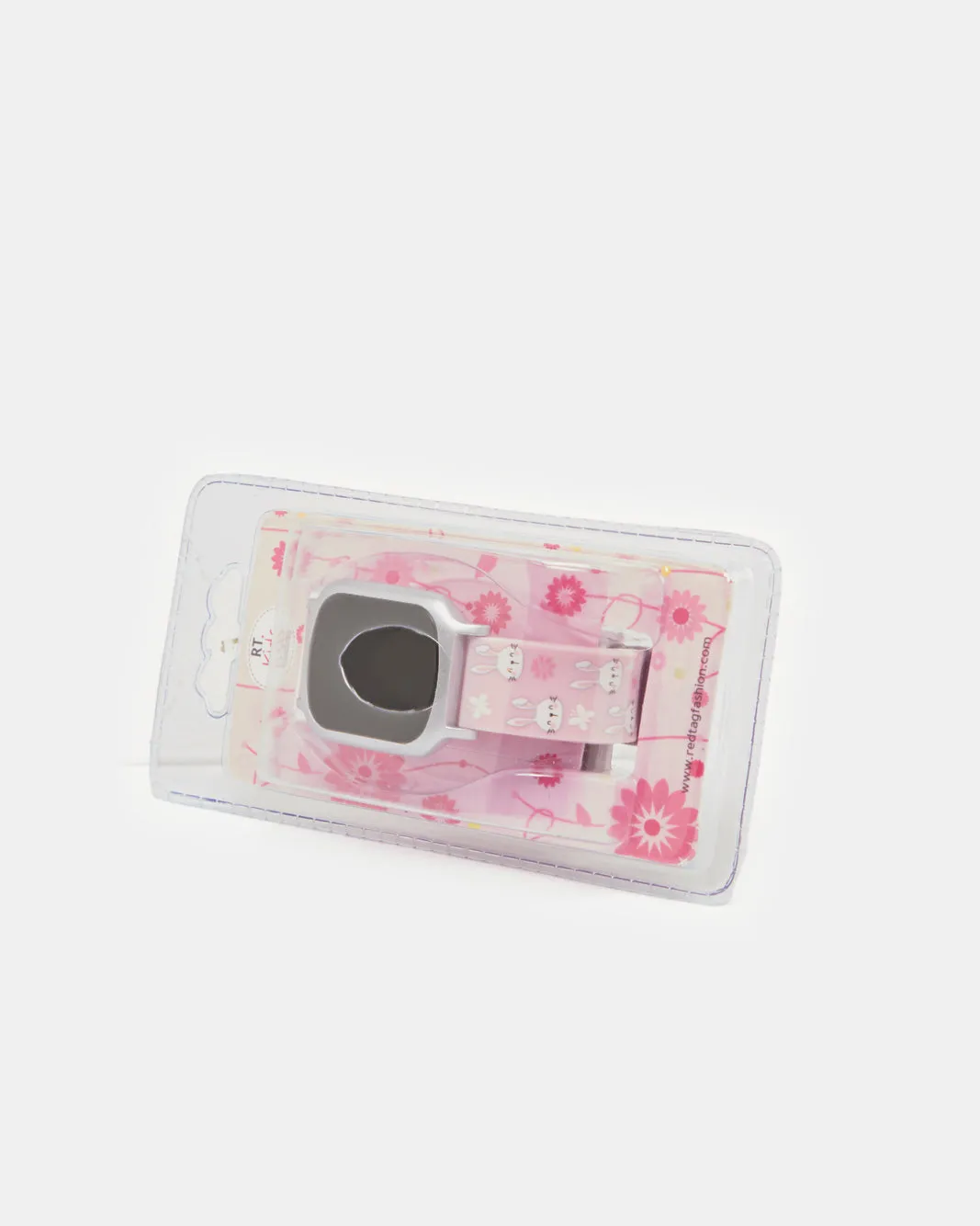 Girls Pink Printed Digital Watch