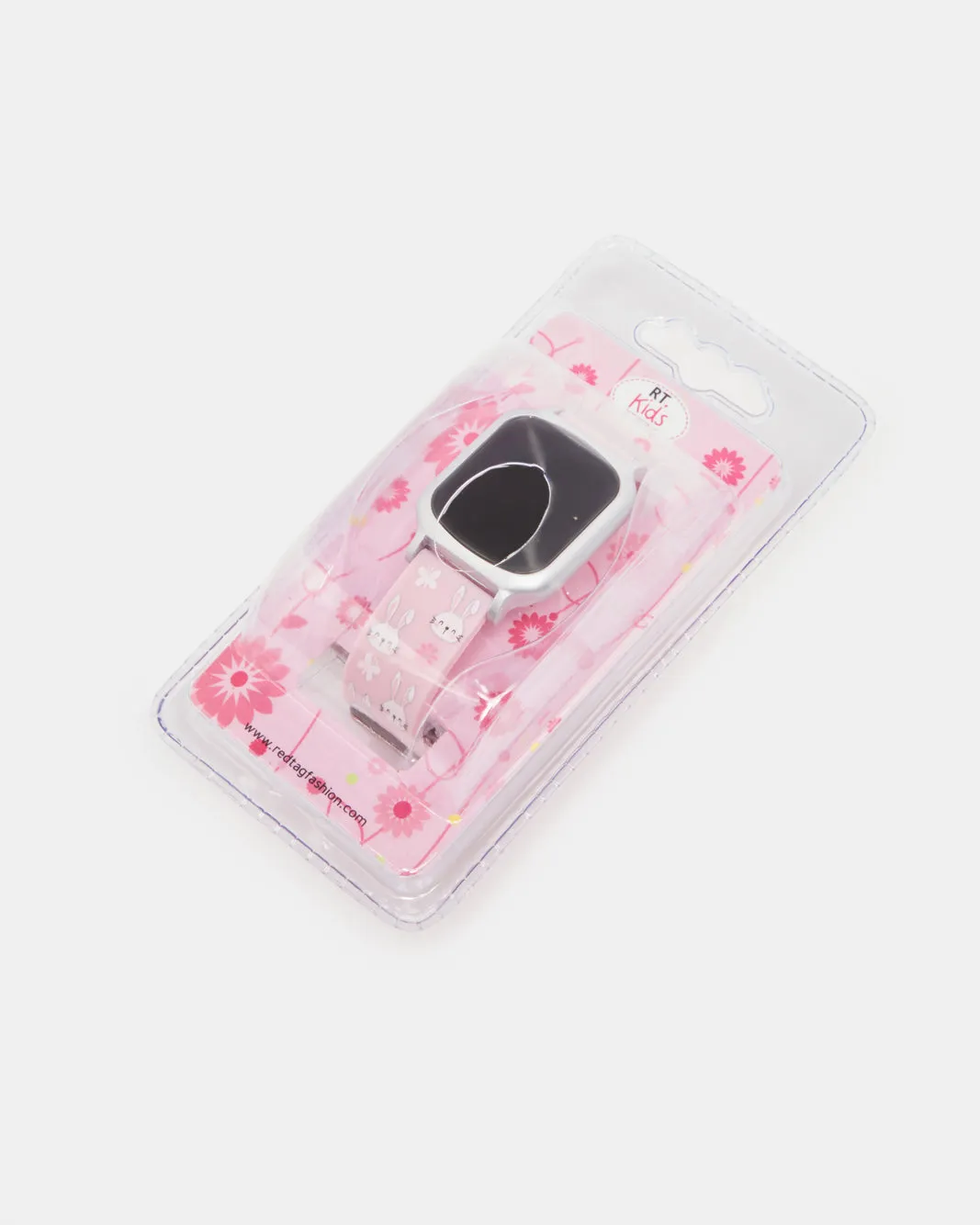 Girls Pink Printed Digital Watch