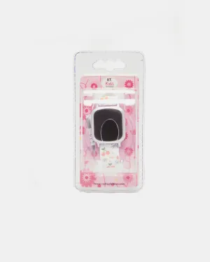 Girls White Printed Digital Watch