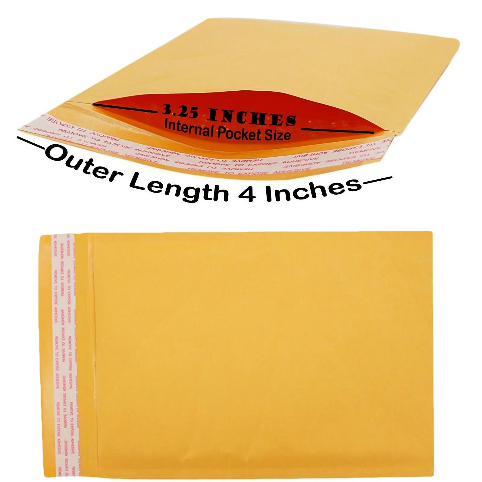 Gold Padded Bubble Envelopes Mail Bags - 50/250/500 Pack