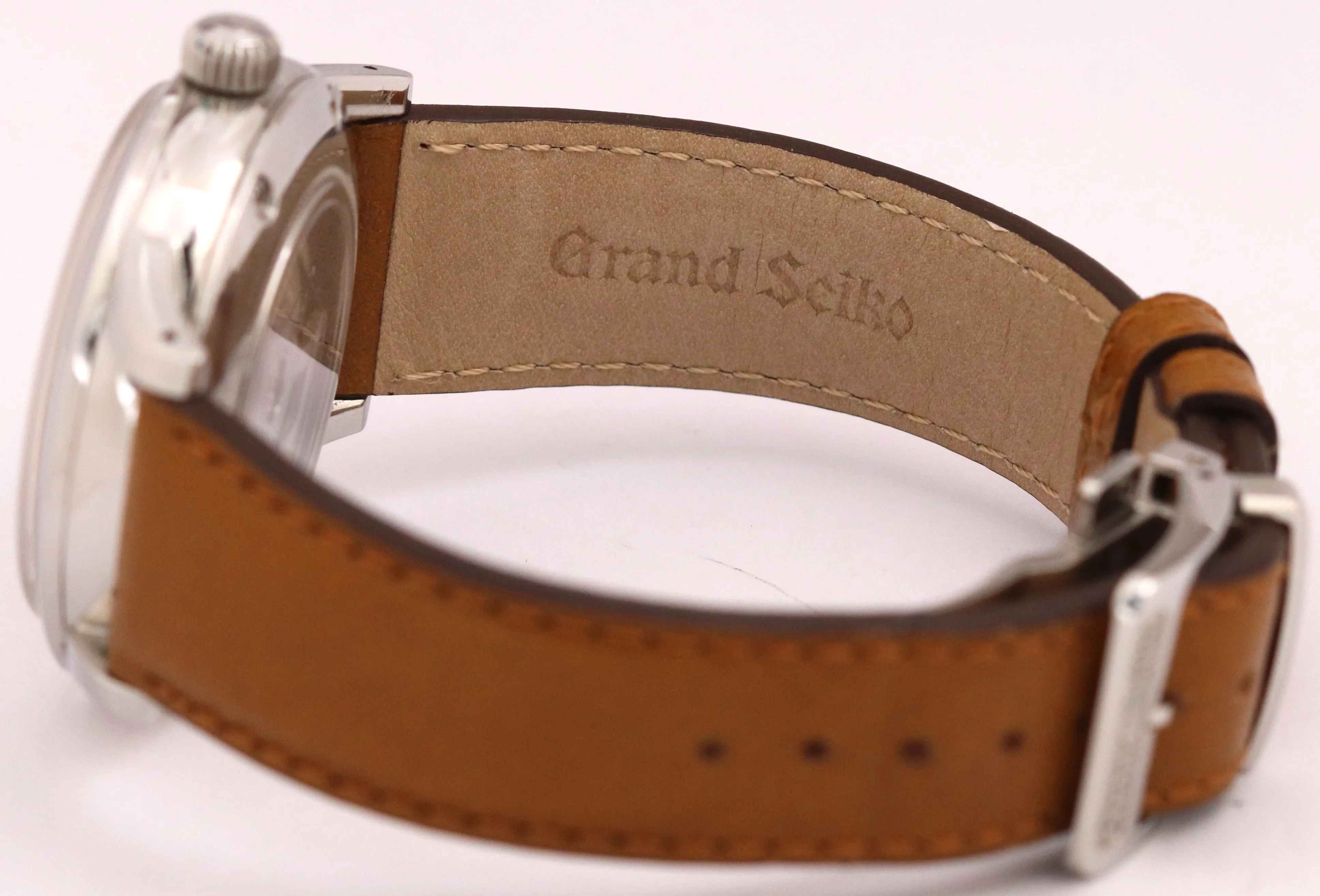 Grand Seiko Heritage Hi-Beat IVORY Steel Leather Automatic 40mm SBGH013 BOX