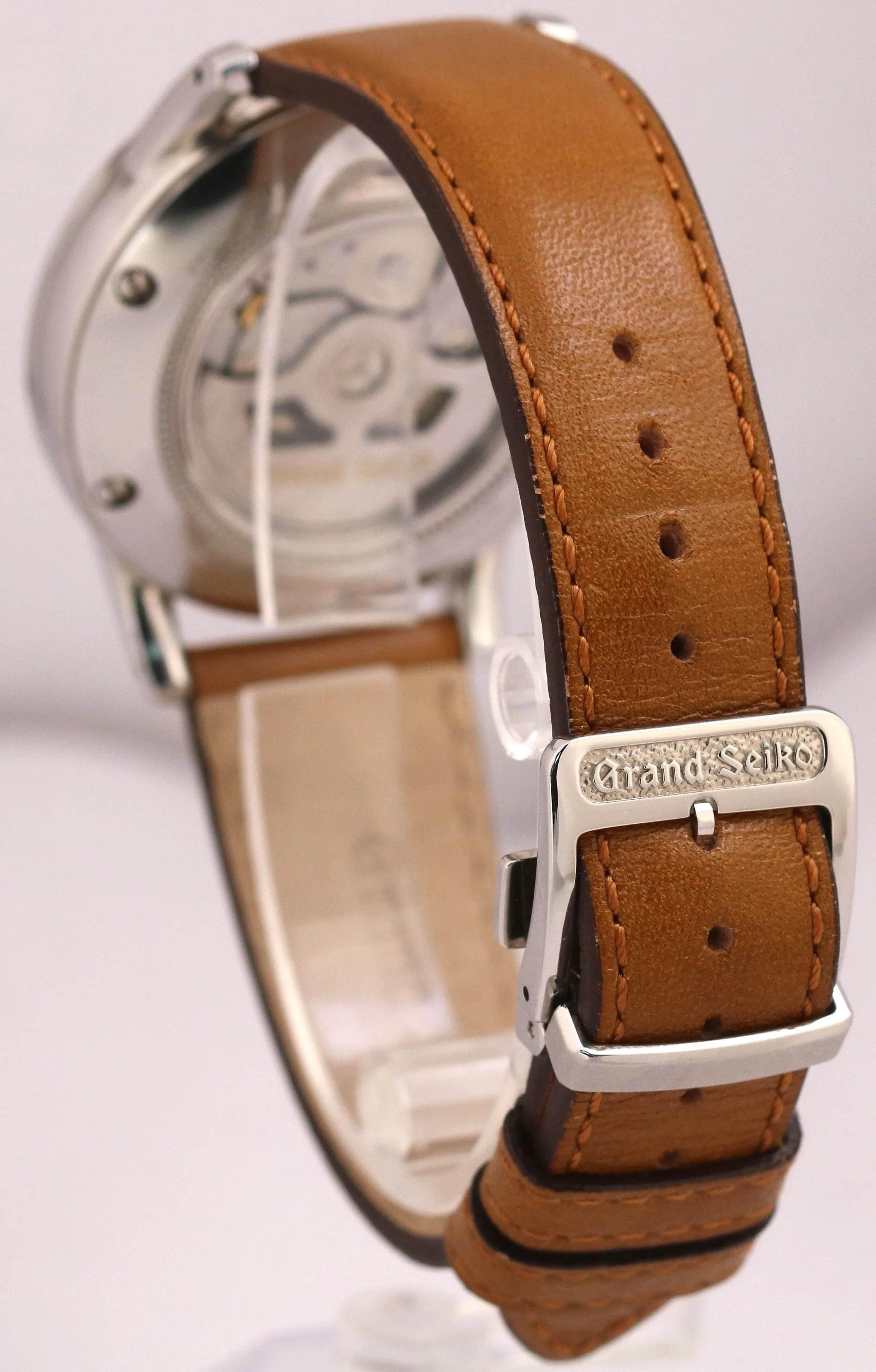 Grand Seiko Heritage Hi-Beat IVORY Steel Leather Automatic 40mm SBGH013 BOX