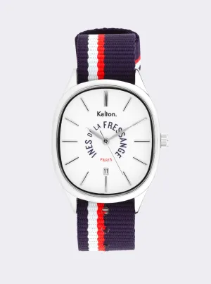 Grande Colorama Sport navy watch Kelton x Ines de la Fressange Paris