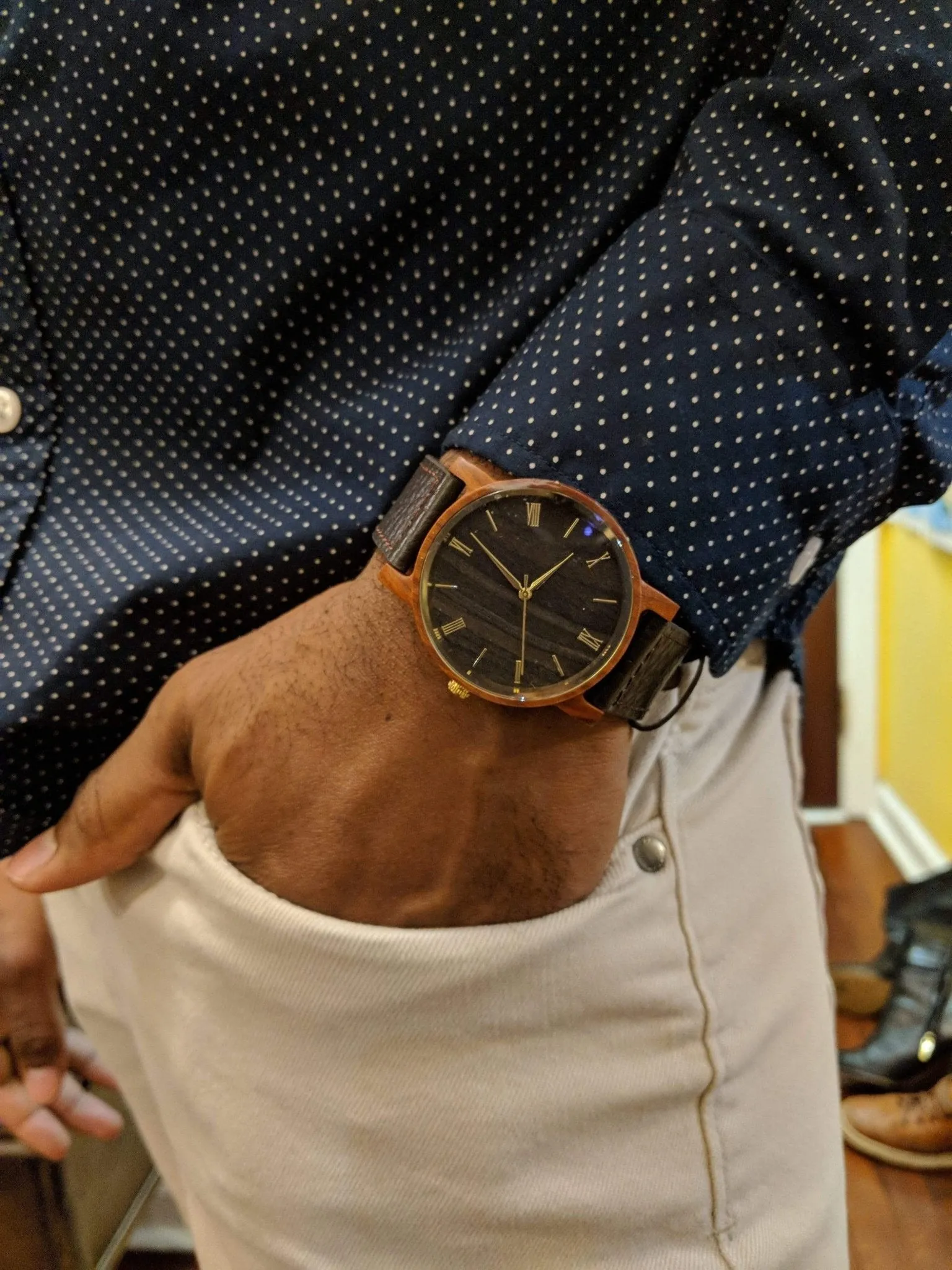 Groomsmen Set Of 5 Wooden Watches Red Arce