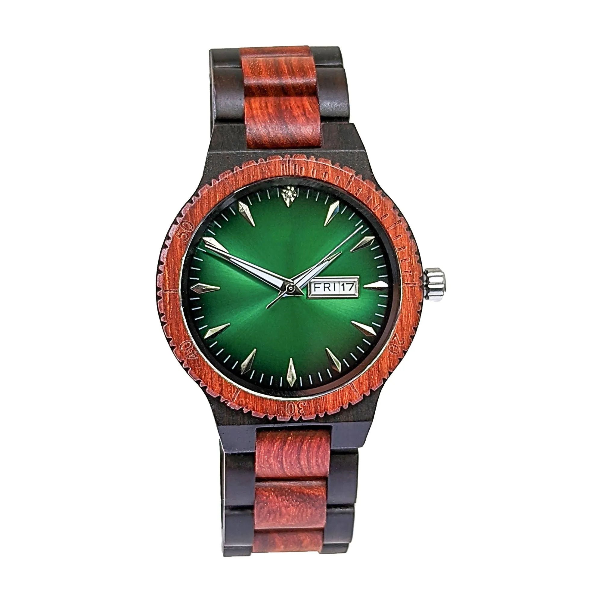 Groomsmen Set of 6 Wooden Watch Red | Justo