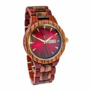 Groomsmen Set of 6 Wooden Watch Zebra | Justo