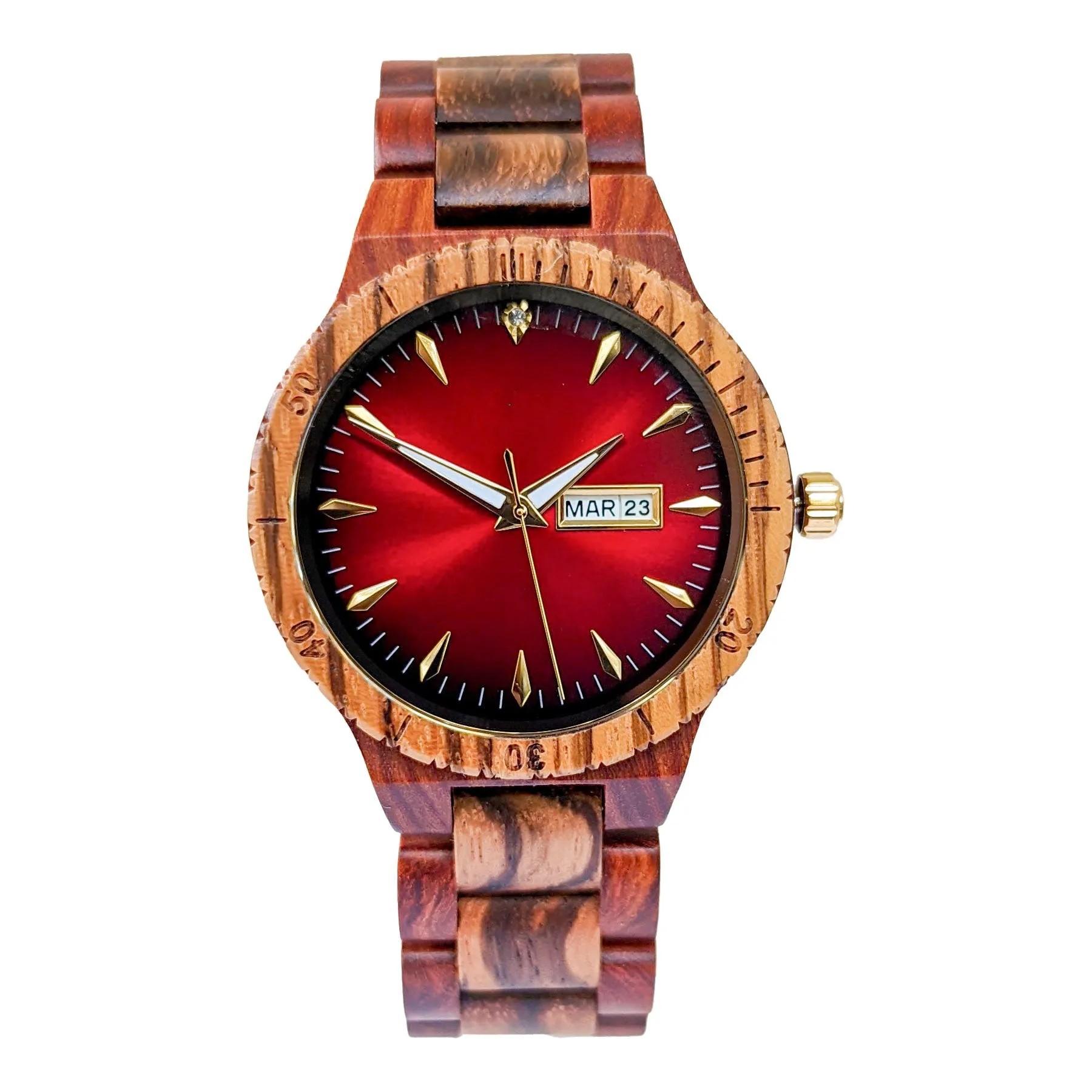 Groomsmen Set of 8 Wooden Watch Zebra | Justo
