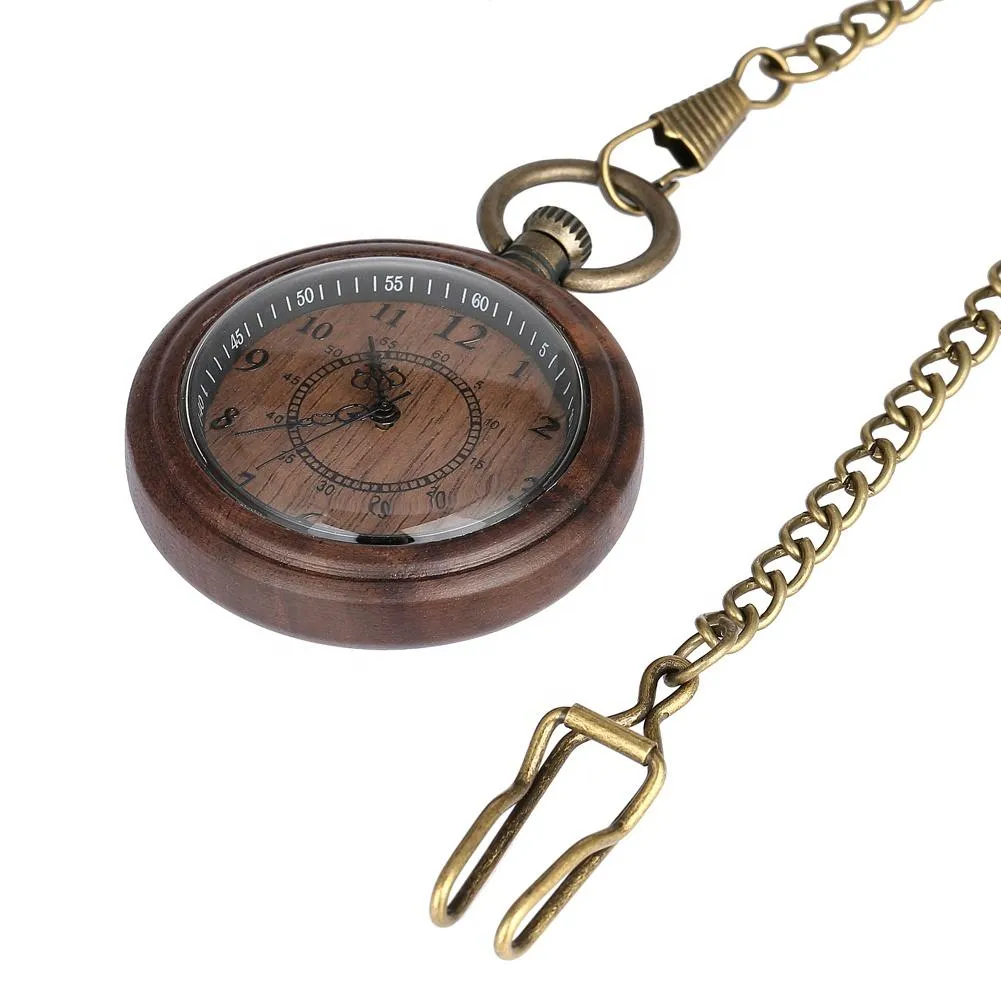 Groomsmen Set of 9 Wooden Pocket Watch | Clasico