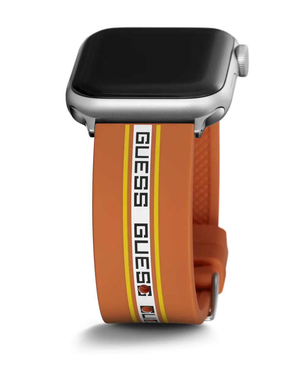 GUESS Logo Silicone Band for Apple 42-44 mm Watch
