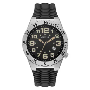 Guess Men's Watch Silver Tone Case Quartz