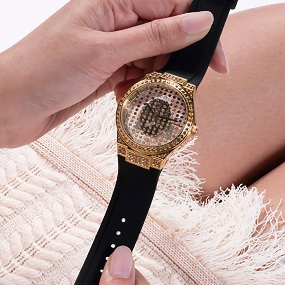 Guess Women's Watch Gold Tone Case Quartz