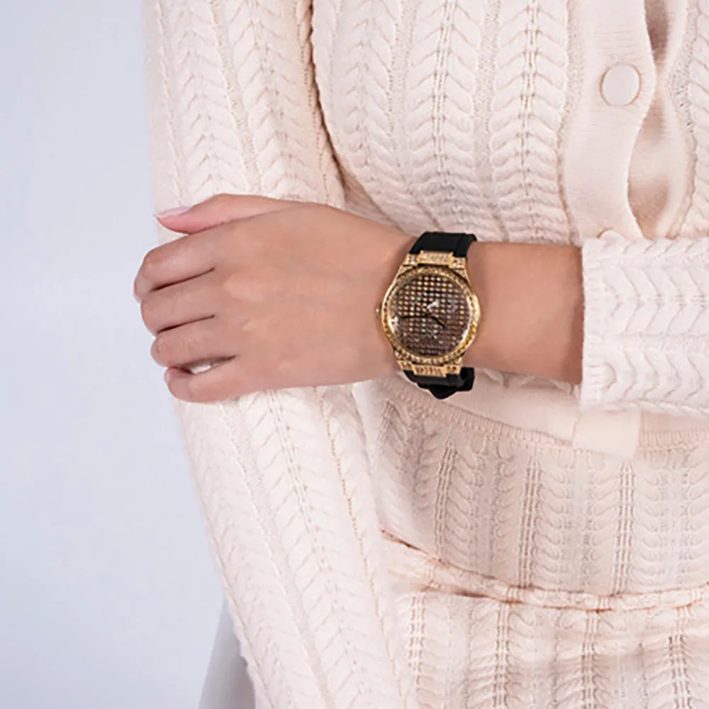 Guess Women's Watch Gold Tone Case Quartz