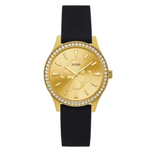 Guess Women's Watch Yellow Gold Tone Case Quartz